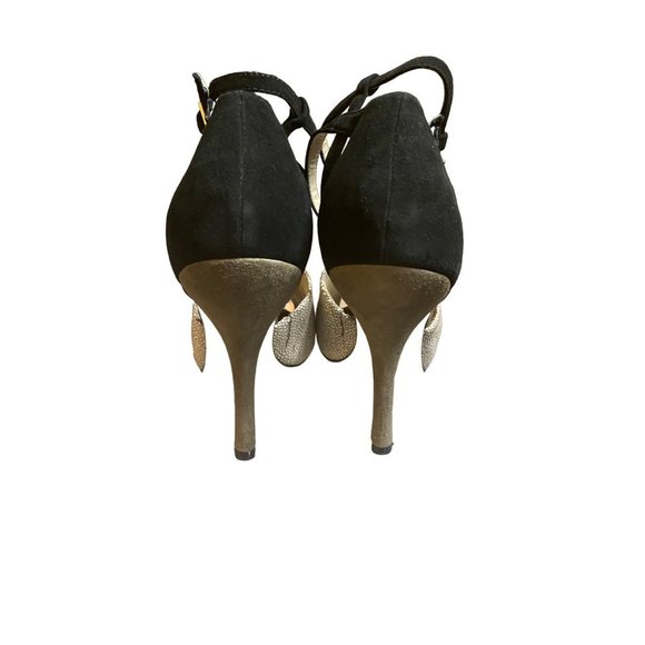 Steven by Steve Madden heels. Siege color leather on top, suede heel Sz 8 - Picture 6 of 11